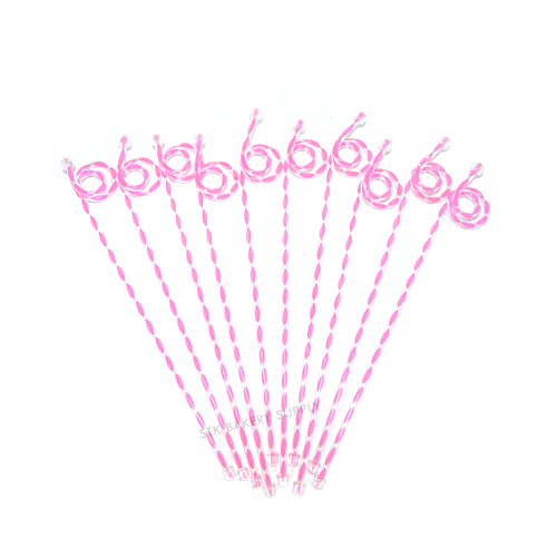 PLASTIC JUICE MIXING STRAW 10PCS (1 x 40)