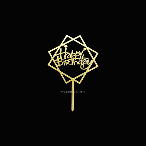 ONE ARROW THROUGH HEART/HAPPY BIRTHDAY CAKE TOPPER 206028