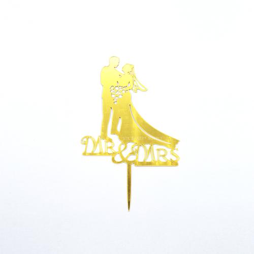WEDDING/MR&MRS/MY LOVE DESIGN CAKE TOPPER 1PC (19)