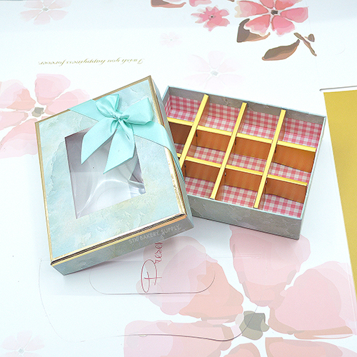 PAPER CHOCOLATE CAKE BOX 16 x 12.2 x 3.5CM 12'S 1PC