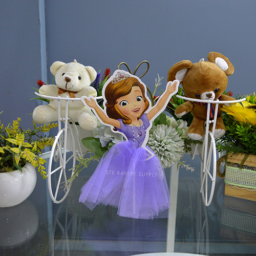 PRINCESS DESIGN CAKE TOPPER BIG 1PC