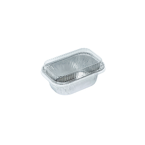 ALUMINIUM CUP-RECTANGULAR WITH LID-(1052)SS-4003-(85x96) x (49x76) x 30 mm-100ml-10 pcs( 1 x 65)