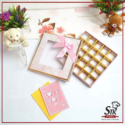 PAPER CHOCOLATE BOX 11.5 x7.5x4CM 25'S 1PC
