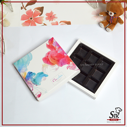 PRESENT CHOCOLATE BOX (SQUARE)  1PC